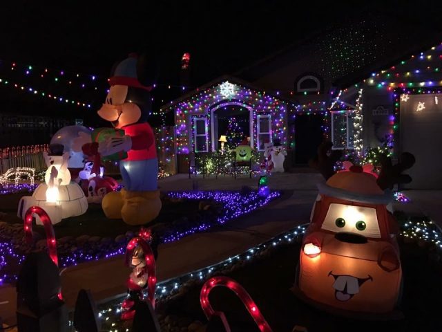 Christmas Lights on Candy Cane Lane in Poway