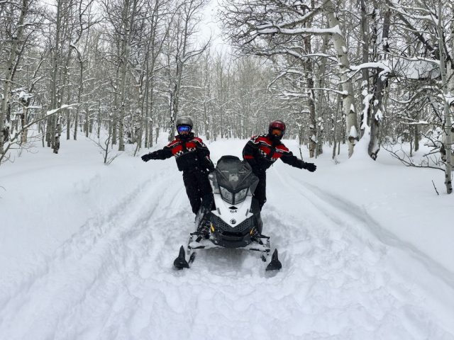 Snowmobiling in Park City, Utah